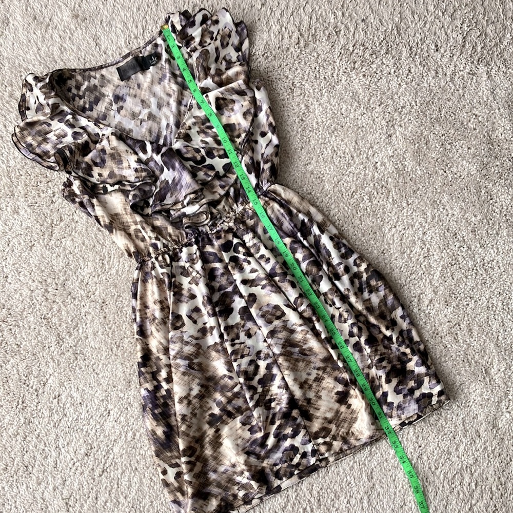 H&M | Leopard Print Ruffled Mini Dress - Picture 3 of 9